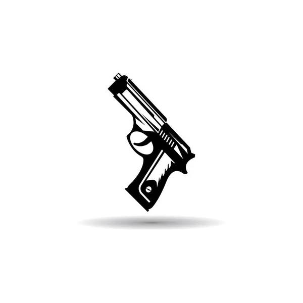 Шаблон Дизайну Логотипу Пістолета Векторні Ілюстрації — стоковий вектор