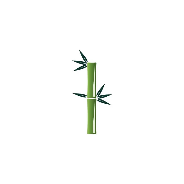 Árvore Bambu Vetor Ícone Ilustração Logotipo Design —  Vetores de Stock
