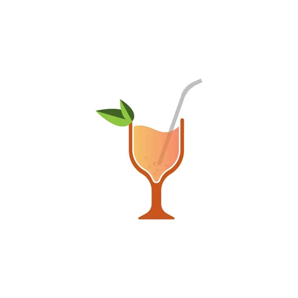 Oranje Sap Logo Vector Illustratie Ontwerp Template — Stockvector