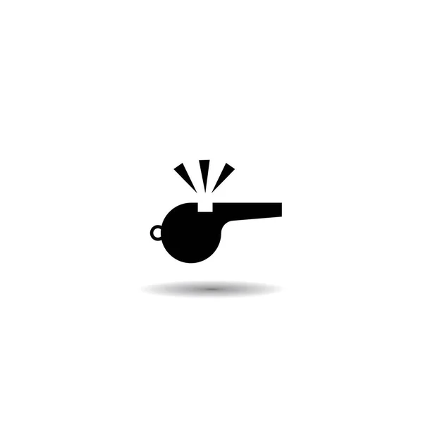 Whistle Vector Icon Illustration Einfaches Design — Stockvektor