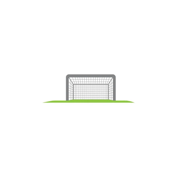Goal Icon Vector Illustration Flat Design Background — Stock Vector