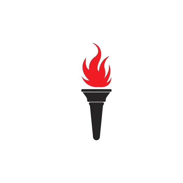 Torch Icon Vector Illustration Logo Design Backgraound — Archivo Imágenes Vectoriales