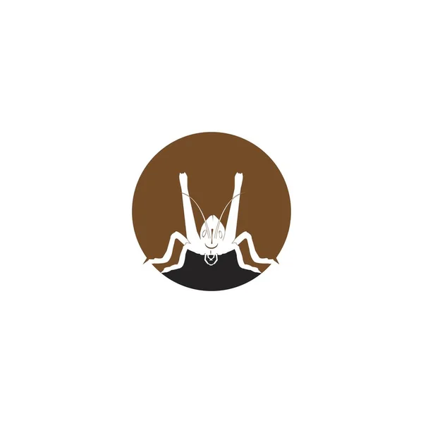 Grasshopper Icon Vector Illustration Logo Design — Stock Vector