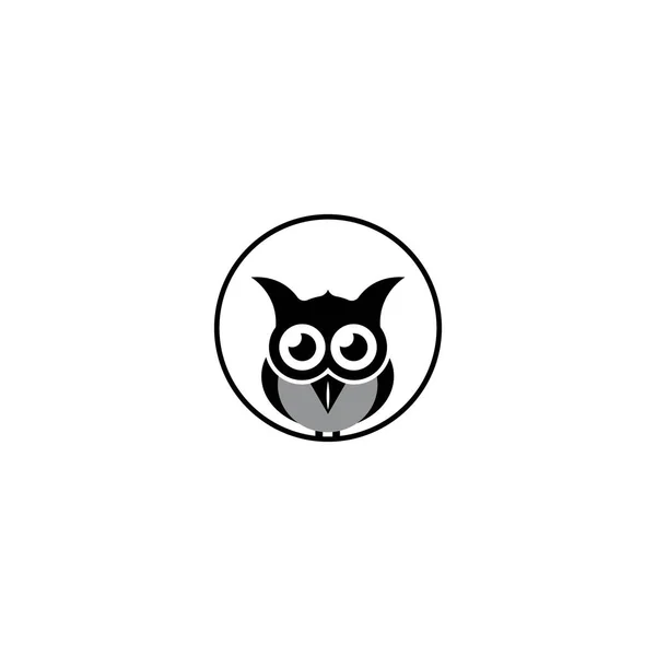 Owl Logo Vector Illustration Design Template — Stockvektor