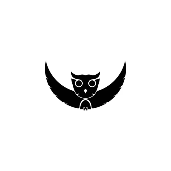 Owl Logo Vector Illustration Design Template — Vector de stock