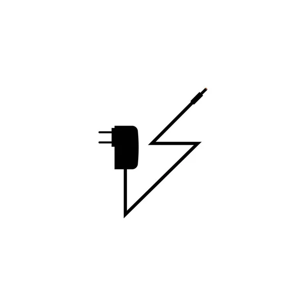 Mobile Phone Charger Icon Vector Illustration Logo Design — Vettoriale Stock