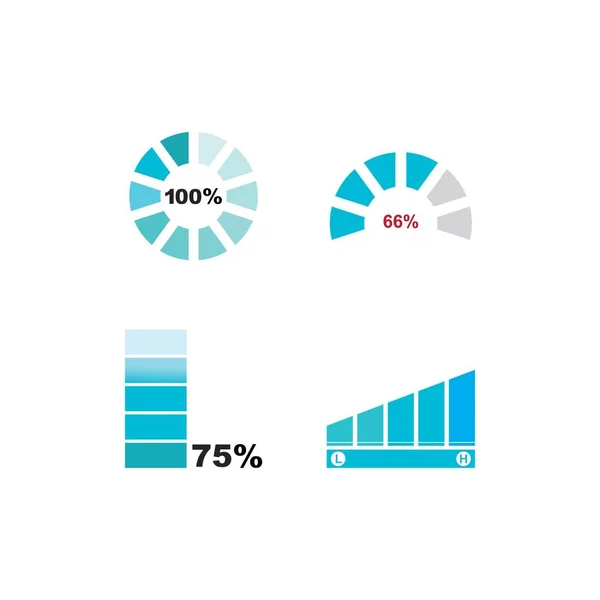 Nivå Ikon Vektor Illustration Symbol Design — Stock vektor