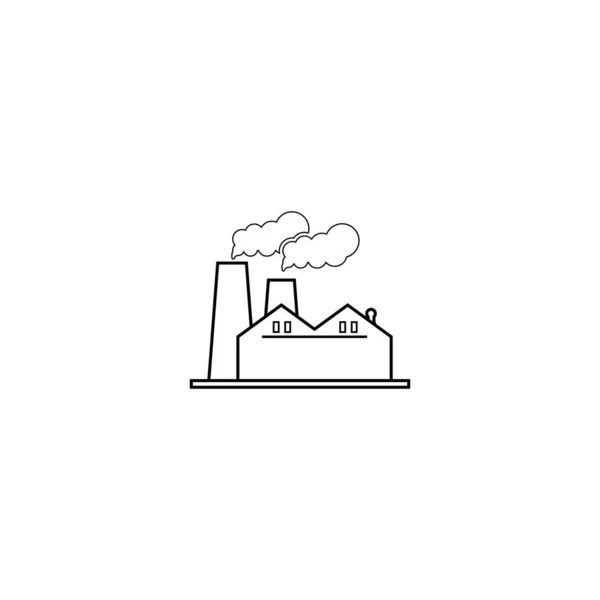 Industrial Factory Vector Icon Illustration Design Template — стоковый вектор