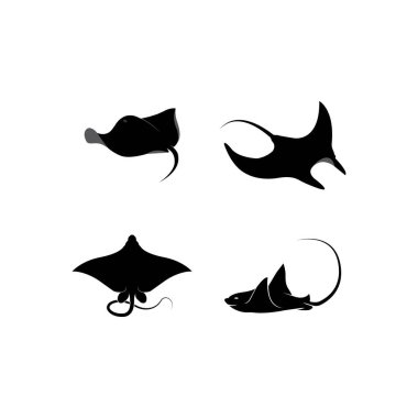 Stingray logo vektör çizim şablonu.