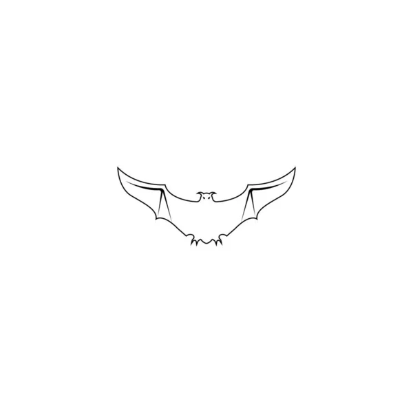 Logotipo Murciélago Vector Ilustración Diseño Plantilla — Vector de stock