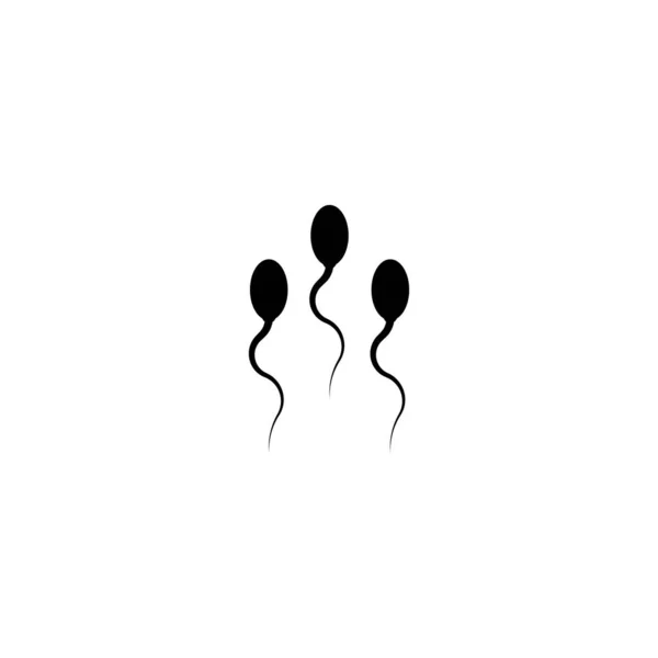 Sperm Vector Icon Illustration Design Template — Stock Vector