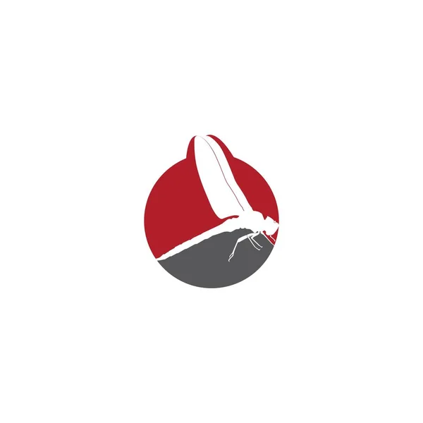 Libelle Logo Vektor Illustration Vorlage Design — Stockvektor