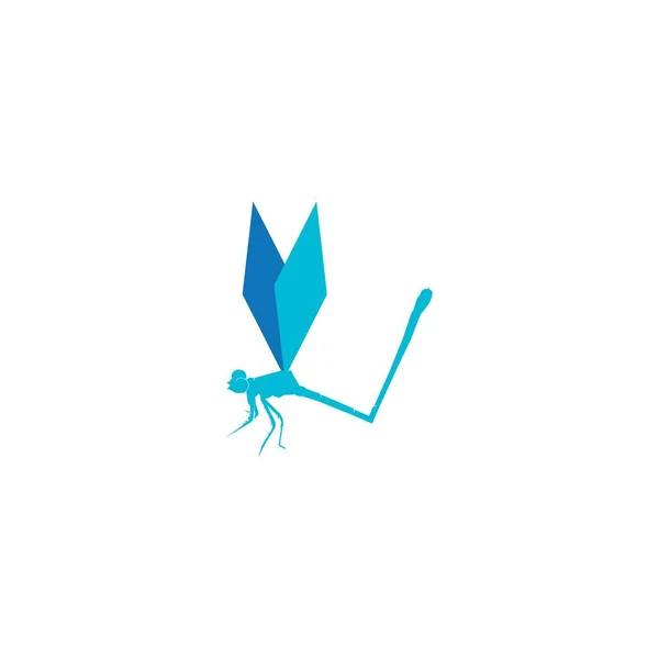 Dragonfly Logo Vector Illustration Template Design — Stock Vector