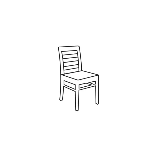 Καρέκλα Διάνυσμα Icon Illustration Σχέδια Σημάδια Και Σύμβολα — Διανυσματικό Αρχείο