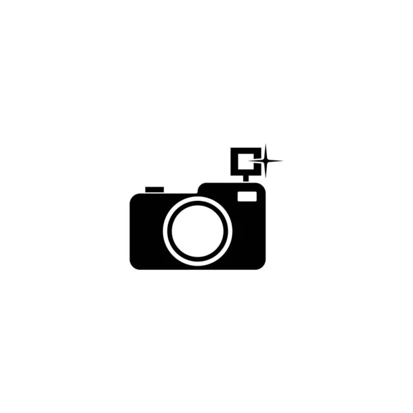 Иконка Вектора Камеры Рисунок Логотипа — стоковый вектор