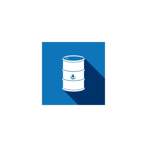 Olio Tamburo Icon Petroleum Simbolo Illustrazione Logo Design — Vettoriale Stock
