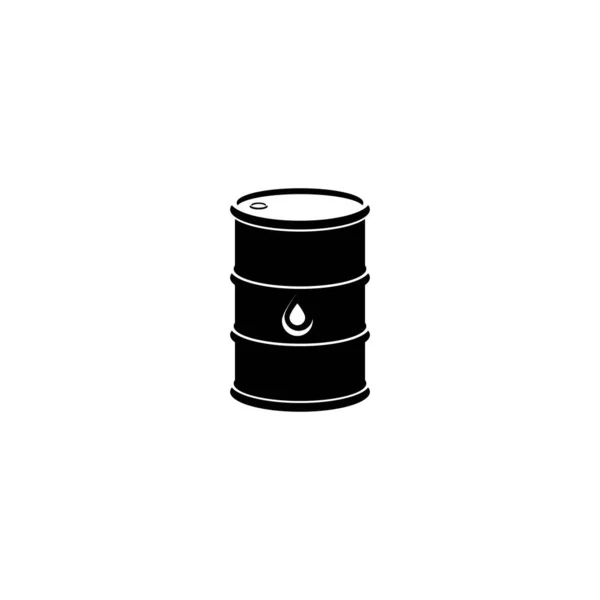 Olio Tamburo Icon Petroleum Simbolo Illustrazione Logo Design — Vettoriale Stock