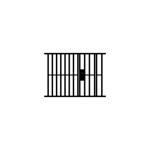 Icône Prison Illustration Vectorielle Conception Simple — Image vectorielle