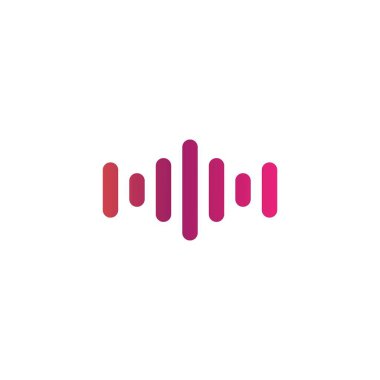 ses dalgası simgesi. vektör illüstrasyon logo tasarımı