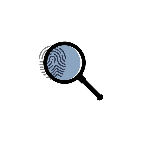Logotipo Sonda Huellas Digitales Vector Ilustración Símbolo Diseño — Vector de stock