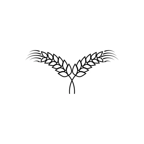 Логотип Пшеницы Векторная Иллюстрация — стоковый вектор