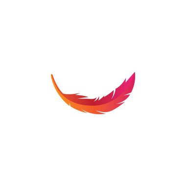 Quill logo vektör çizim şablonu.