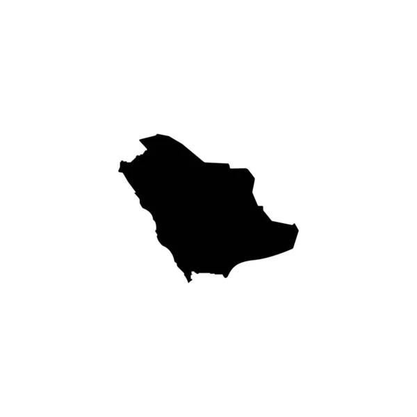 Arabie Saoudite Icône Carte Illustration Vectorielle Conception Symbole — Image vectorielle