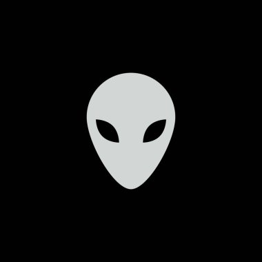 Uzaylı ikonu. vektör illüstrasyonu, imza ve sembol tasarımı