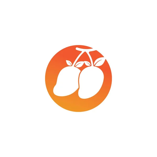 Mango Vector Icon Illustration Logo Template — Image vectorielle