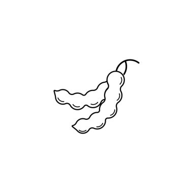 tamarind simgesi vektör illüstrasyon sembolü tasarımı