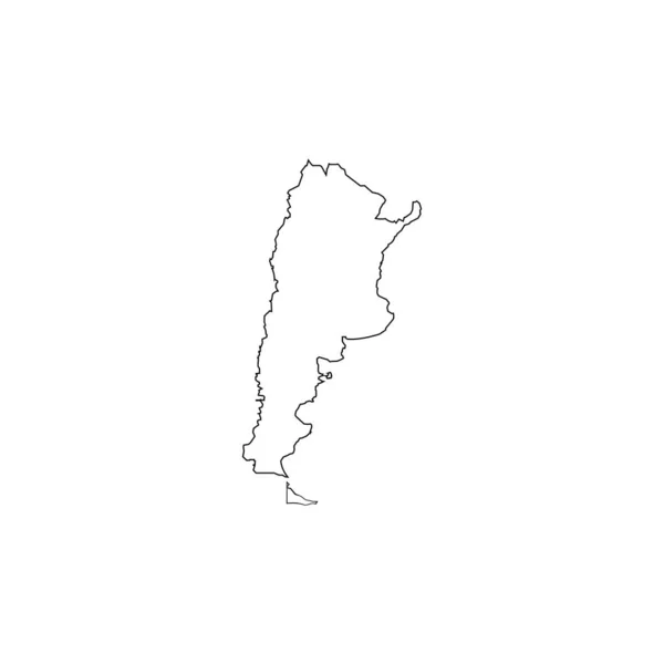Логотип Карты Аргентины Шаблон Векторной Иллюстрации — стоковый вектор