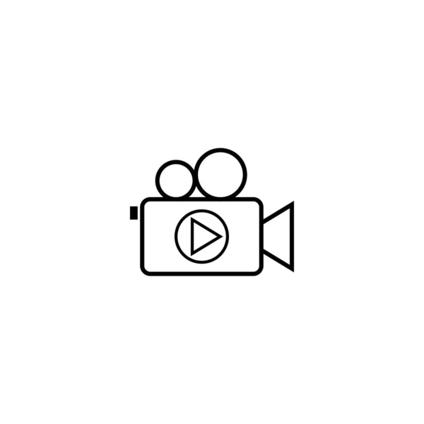 Кіно Або Іконка Фільму Векторна Ілюстрація Дизайн Символів — стоковий вектор