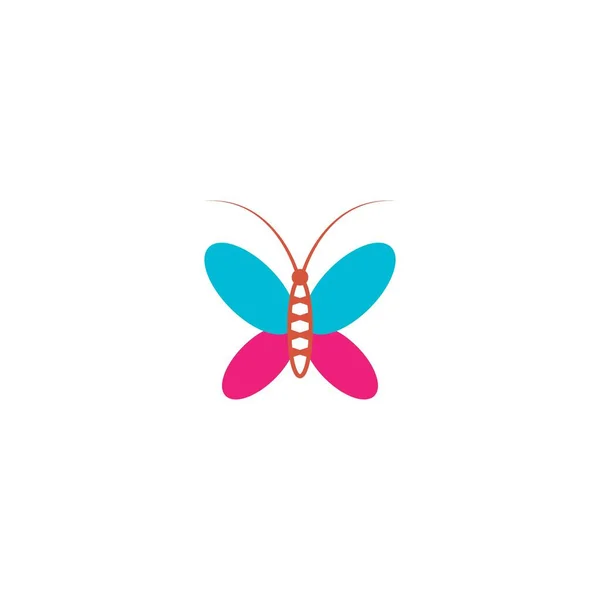 Logo Mariposa Plantilla Diseño Ilustración Vectorial — Archivo Imágenes Vectoriales