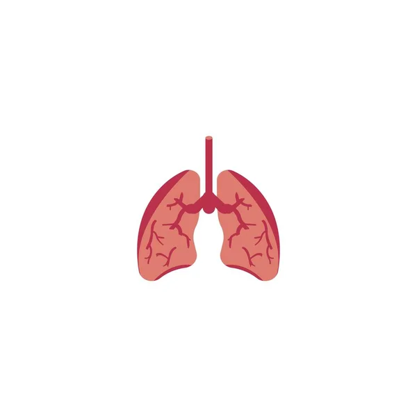 Lungs Icon Vector Illustration Design Template Eps — Stock vektor