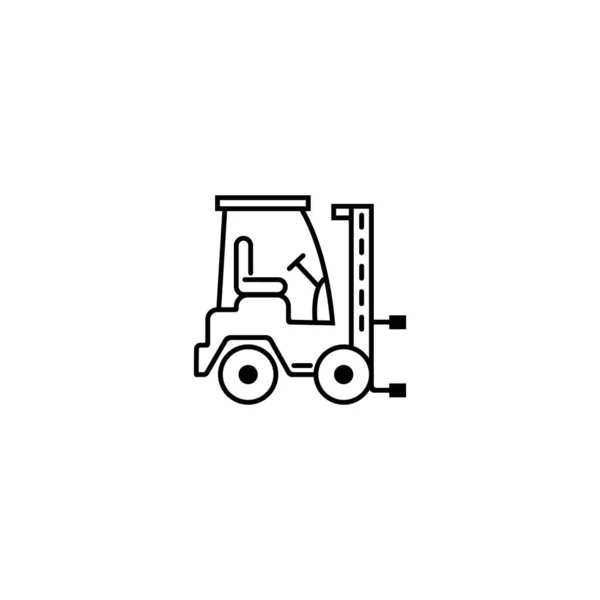 Vorkheftruck Pictogram Vector Illustratie Symbool Ontwerp — Stockvector