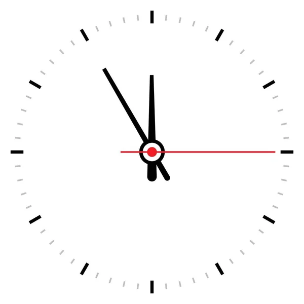 Horloge Icône Design Logo Vecteur Illustration Alarme — Image vectorielle