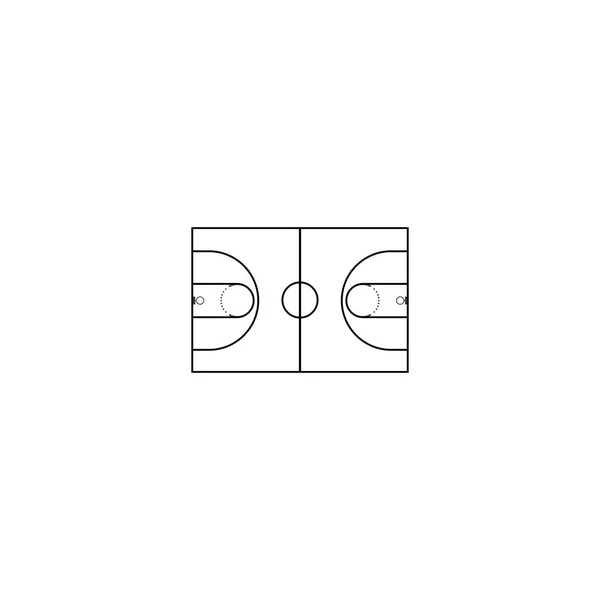 Wektor Logo Koszykówki Tło Ilustracji Projektu — Wektor stockowy