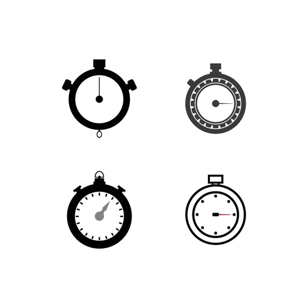 Stopwatch Icon Vector Design Illustration Template — Stock Vector