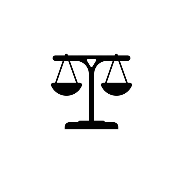 Justice Scale Icon Vector Illustration Design Template —  Vetores de Stock