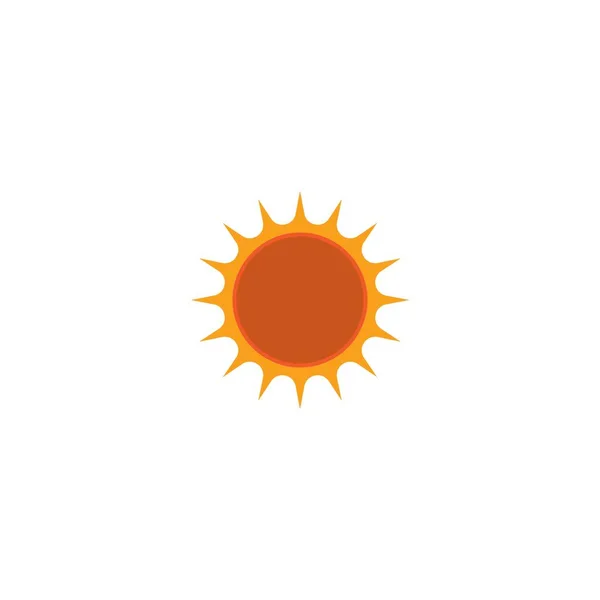 Sun Summer Icon Vector Illustration Logo Design — Stok Vektör