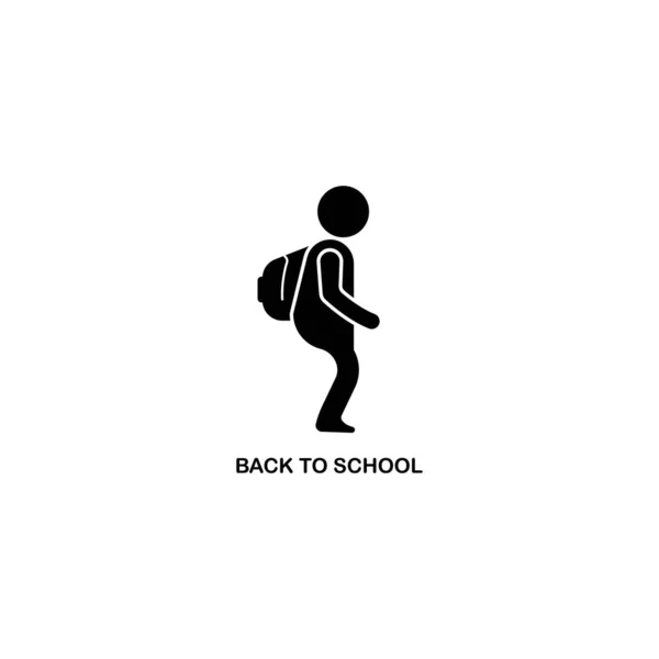 Back School Icon Vector Illustration Symbol Design — Wektor stockowy