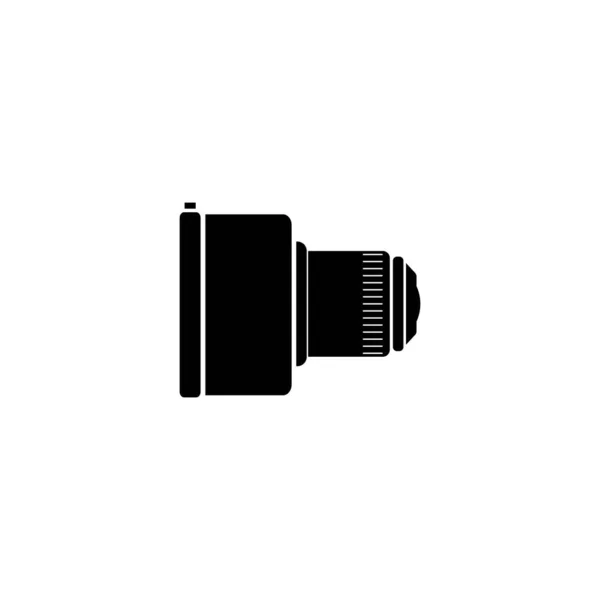 Camera Lens Icon Vector Illustration Simple Design — ストックベクタ