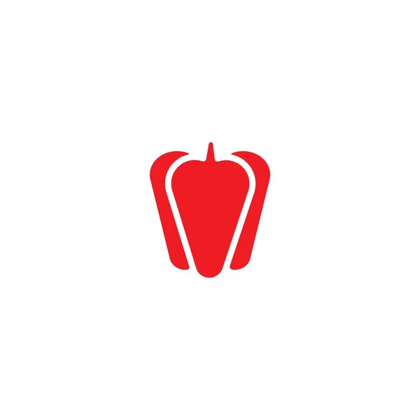 Паприка Значок Векторна Ілюстрація Дизайн Логотипу — стоковий вектор