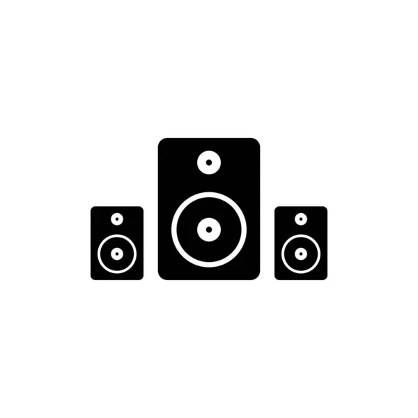 Ses Sistemi Vektör Illüstrasyon Logo Tasarımı — Stok Vektör