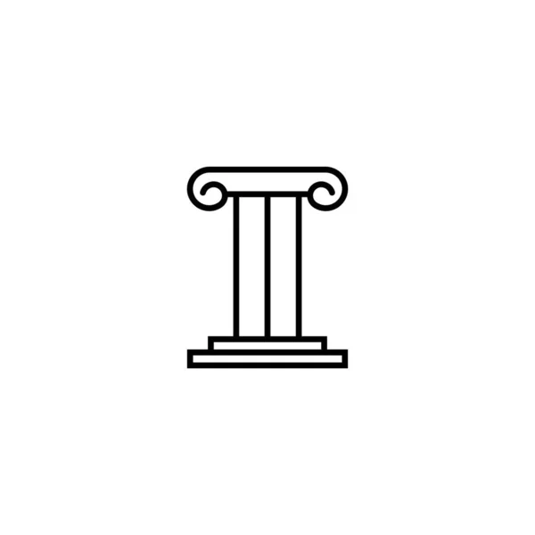 Column Logo Vector Illustration Symbol Design — Stok Vektör