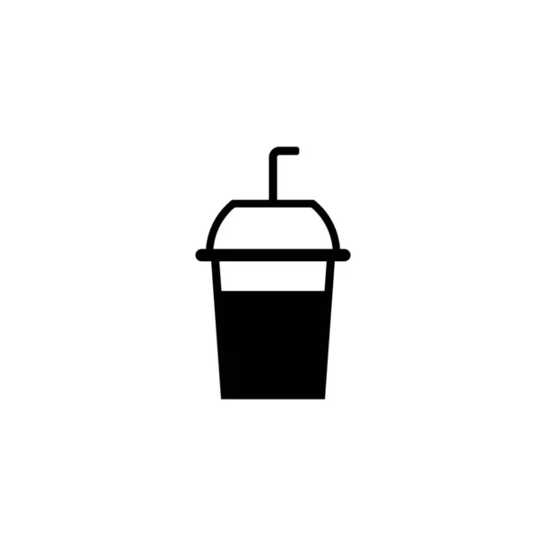 Kávéscsésze Ikonja Vektor Illusztráció Logó Tervezés — Stock Vector