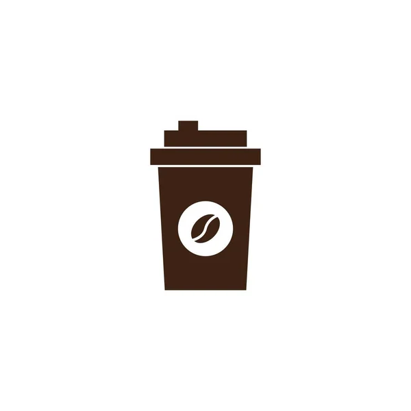 Icona Della Tazza Caffè Disegno Logo Illustrazione Vettoriale — Vettoriale Stock