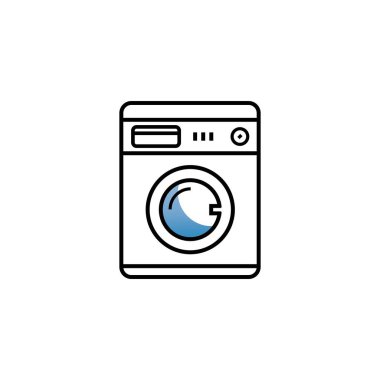 washing machine or laundry icon. vector illustration template design