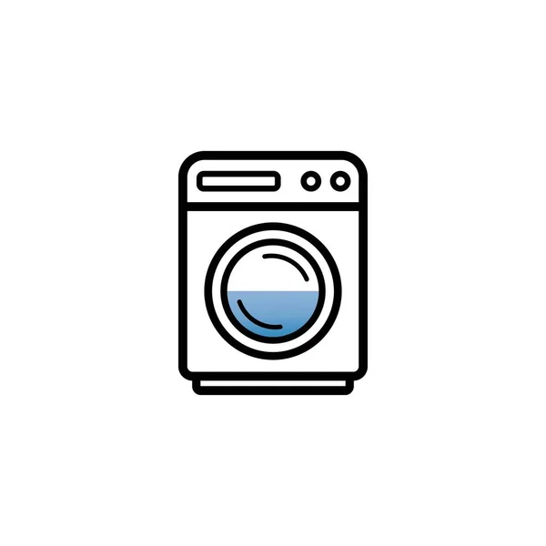 Washing Machine Laundry Icon Vector Illustration Template Design — Stock Vector