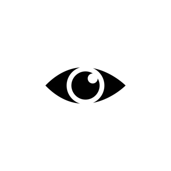 Ícone Vetor Ocular Ilustração Modelo Logotipo Design — Vetor de Stock